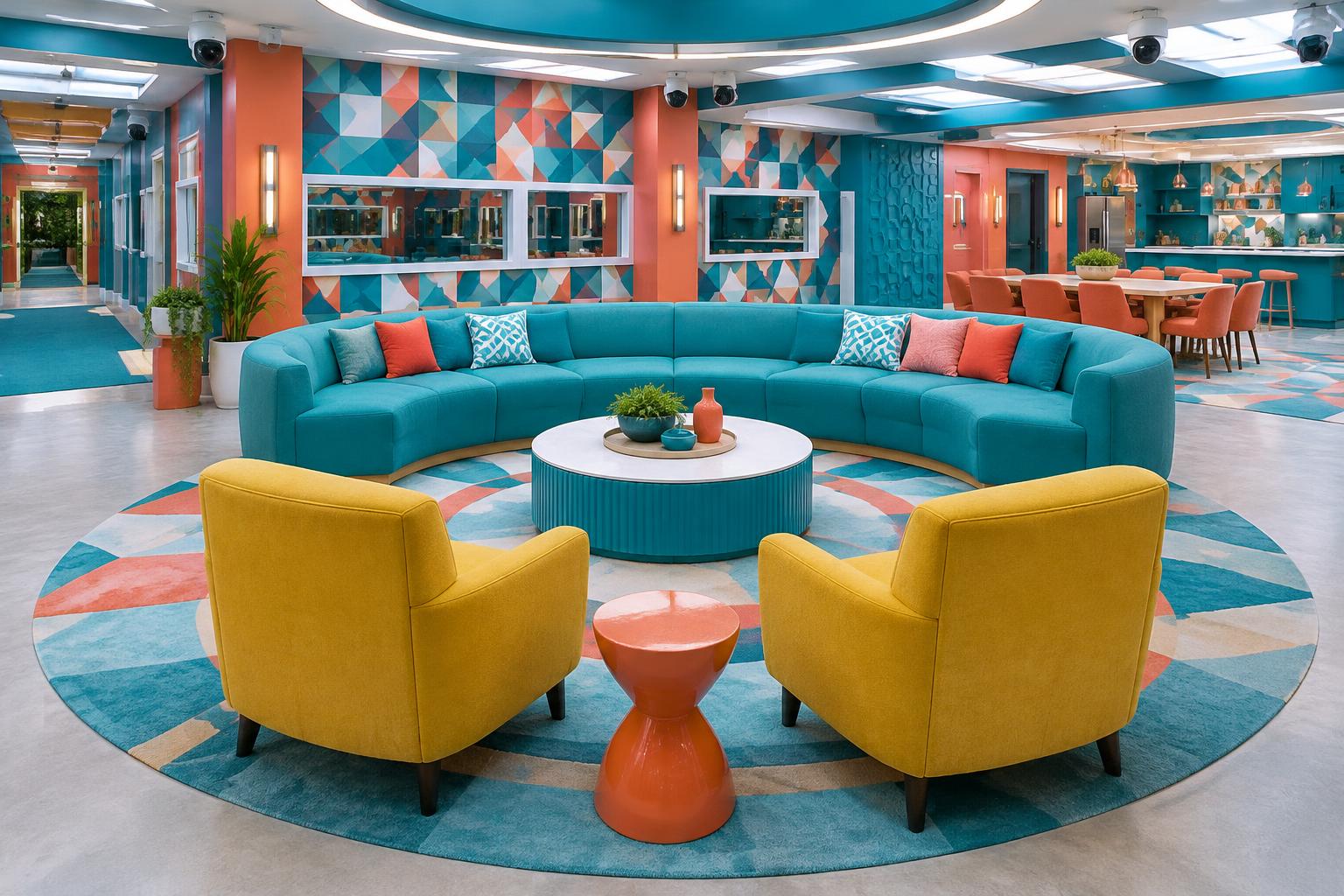 Reality competition house illustration